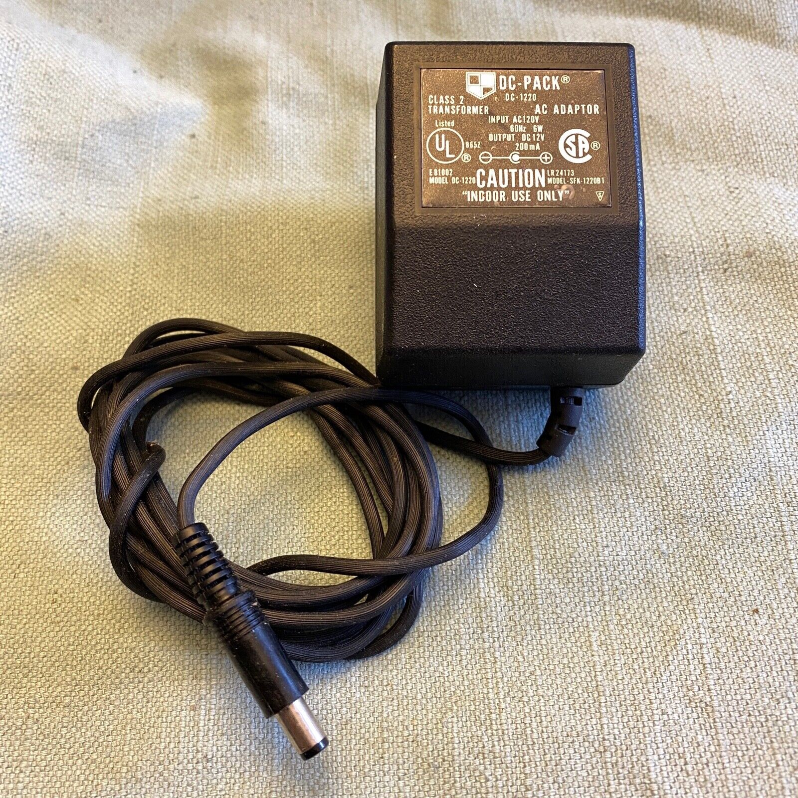 *Brand NEW* DC-Pack SFK-1220B1 DC-1220 6W 12V 200mA AC DC ADAPTE POWER SUPPLY